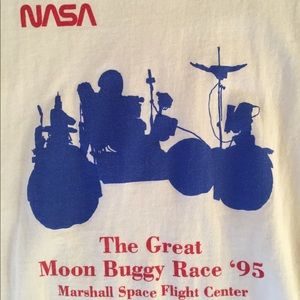 Vintage Shirts - Vintage 1995 NASA Moon Buggy Tee Vintage Shirts - Vintage 1995 NASA Moon Buggy Tee